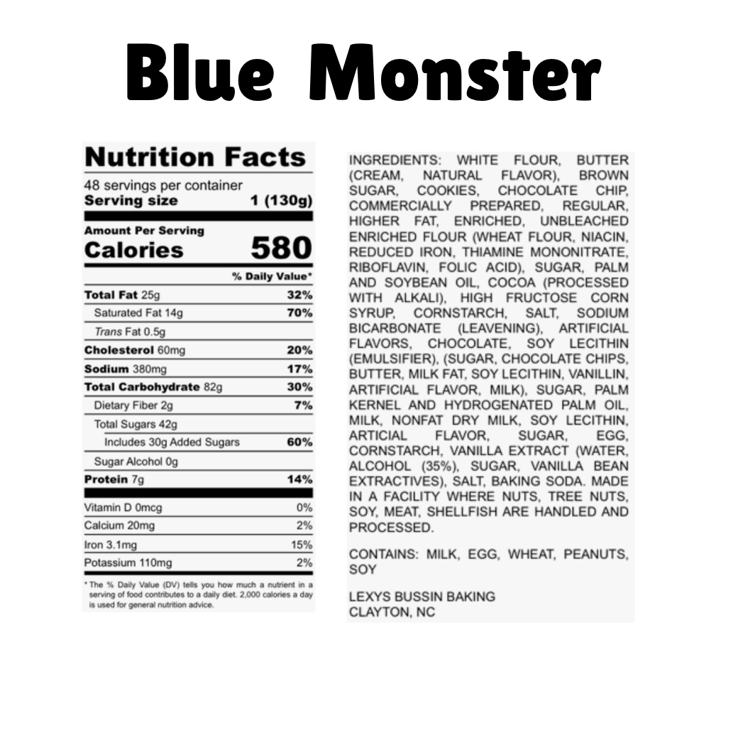 Blue Monster Cookie