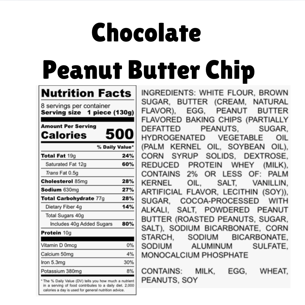 Chocolate Peanut Butter Chip Cookie