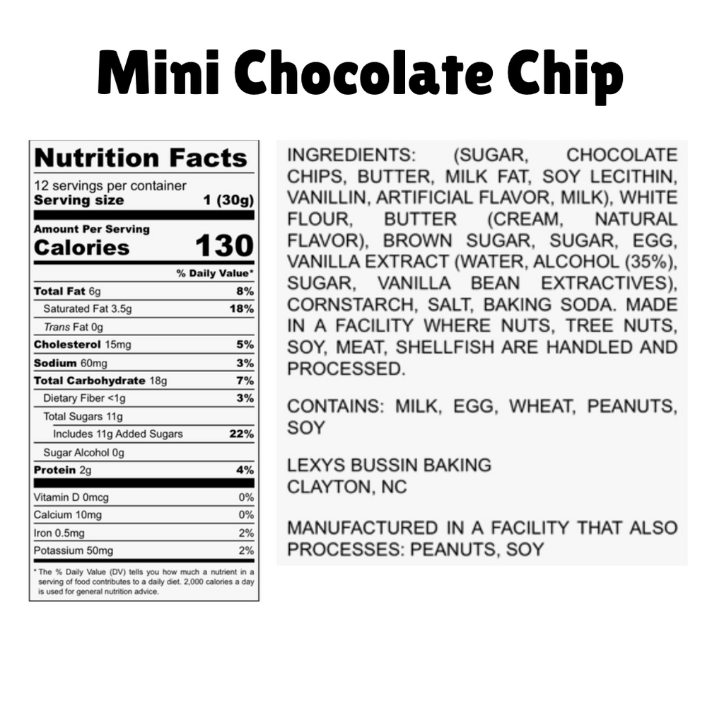 Mini Chocolate Chip Cookies